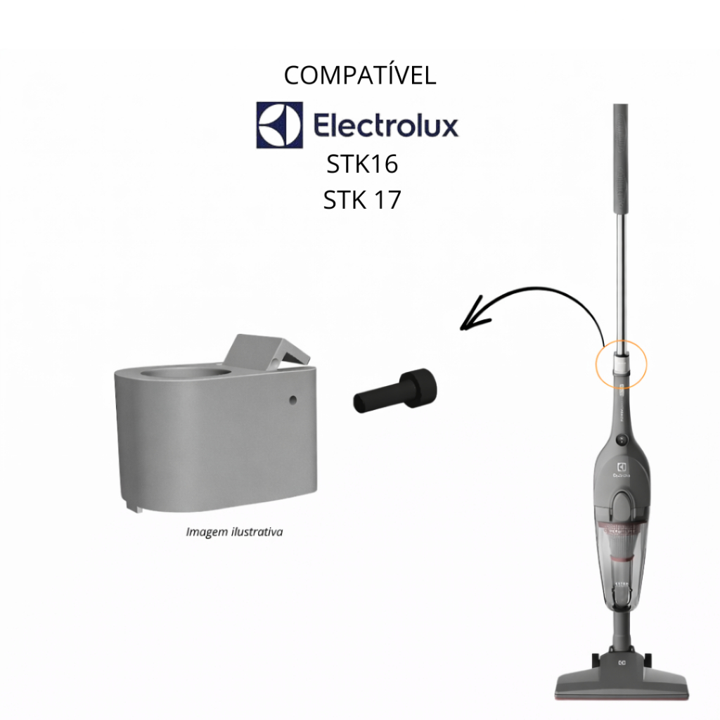 Conector Pegador Electrolux STK16 Reforçado Não Quebra STK16 e STK17