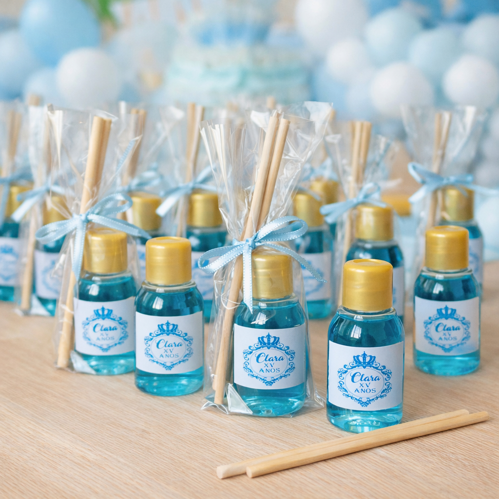25 Mini Difusor Lembrancinhas Personalizadas Chá de Panela Maternidade