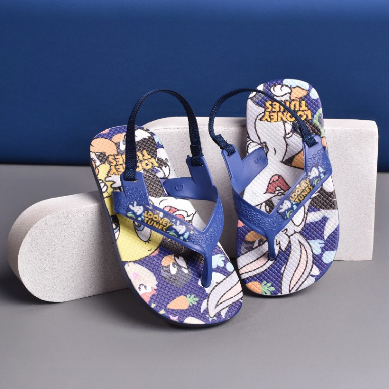 Chinelo Sandalia Bebê  Menino Confortável Macio com Ajuste Escola Personagens Dia a Dia