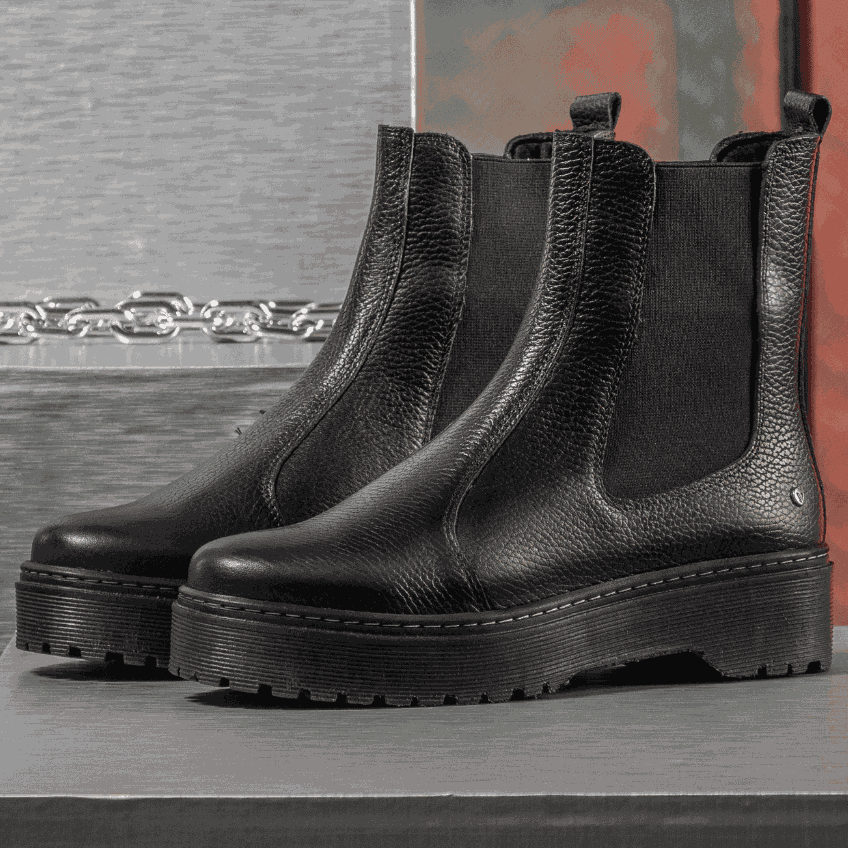 Imagem Bota Feminina Vittal Couro Legítimo Luisa Calce Fácil