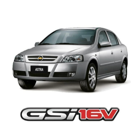 Emblema Adesivo Letreiro GSI16V Resinado - GM Astra
