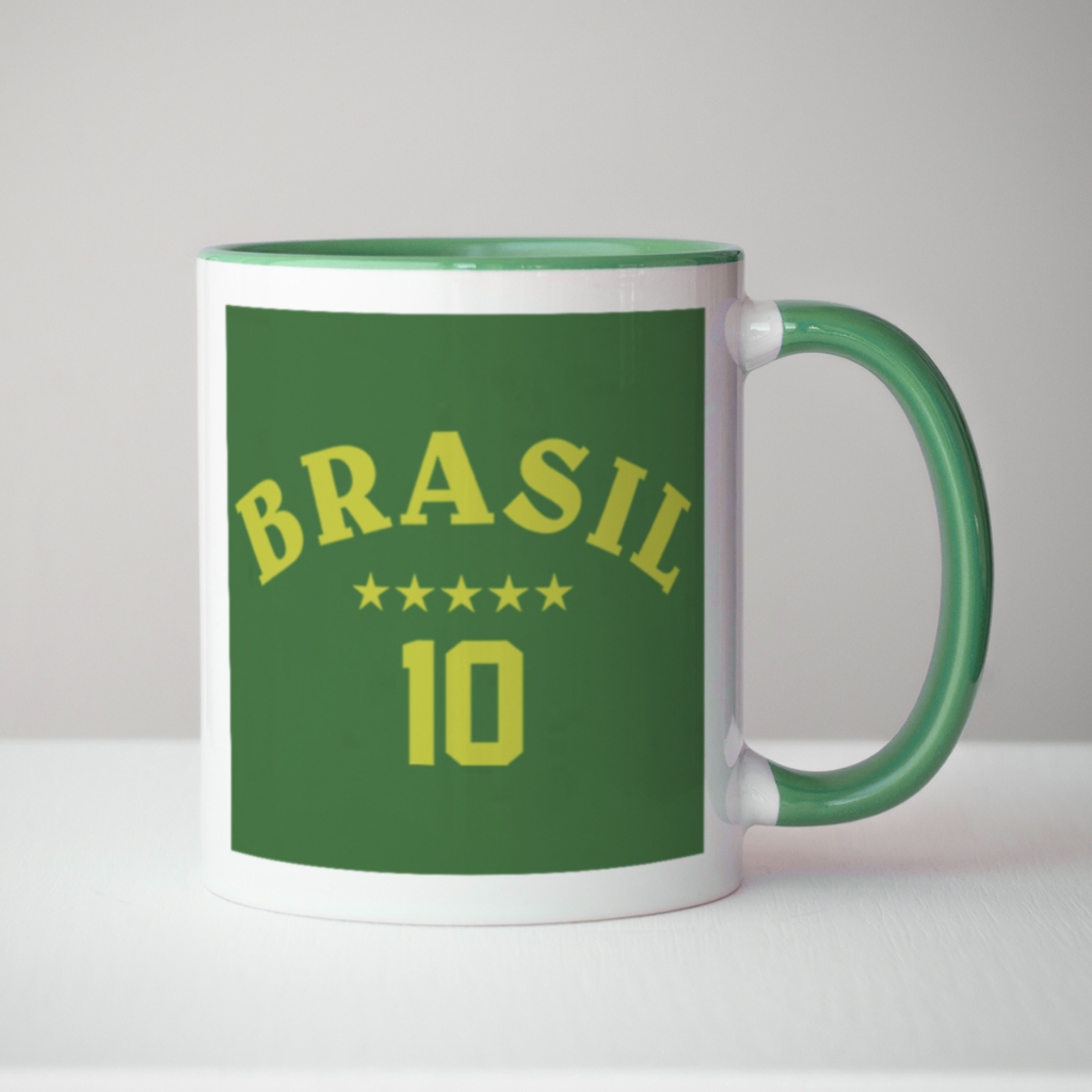 Caneca xicara Futebol Brasil Seleção Brasileira Brazil 26