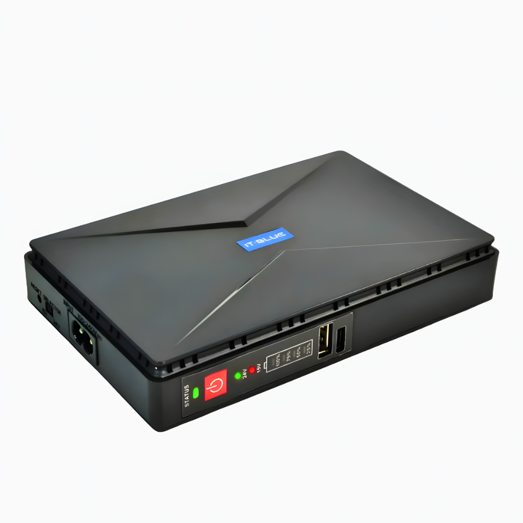Fonte Nobreak Mini Ups 2600mah X4 Para Câmera Ip WiFi Modem Switch PoE Bivolt