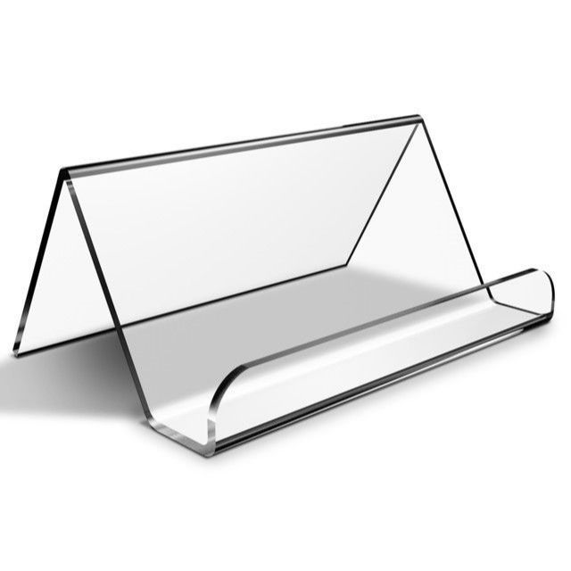 Expositor Porta Cartão De Visita em Acrílico Transparente Suporte para cartão celular panfleto