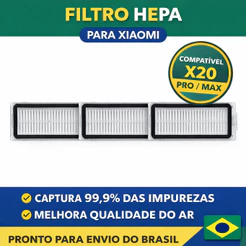 Filtro HEPA para Xiaomi X20 Pro Max | Alta Eficiência | Peça Reposição