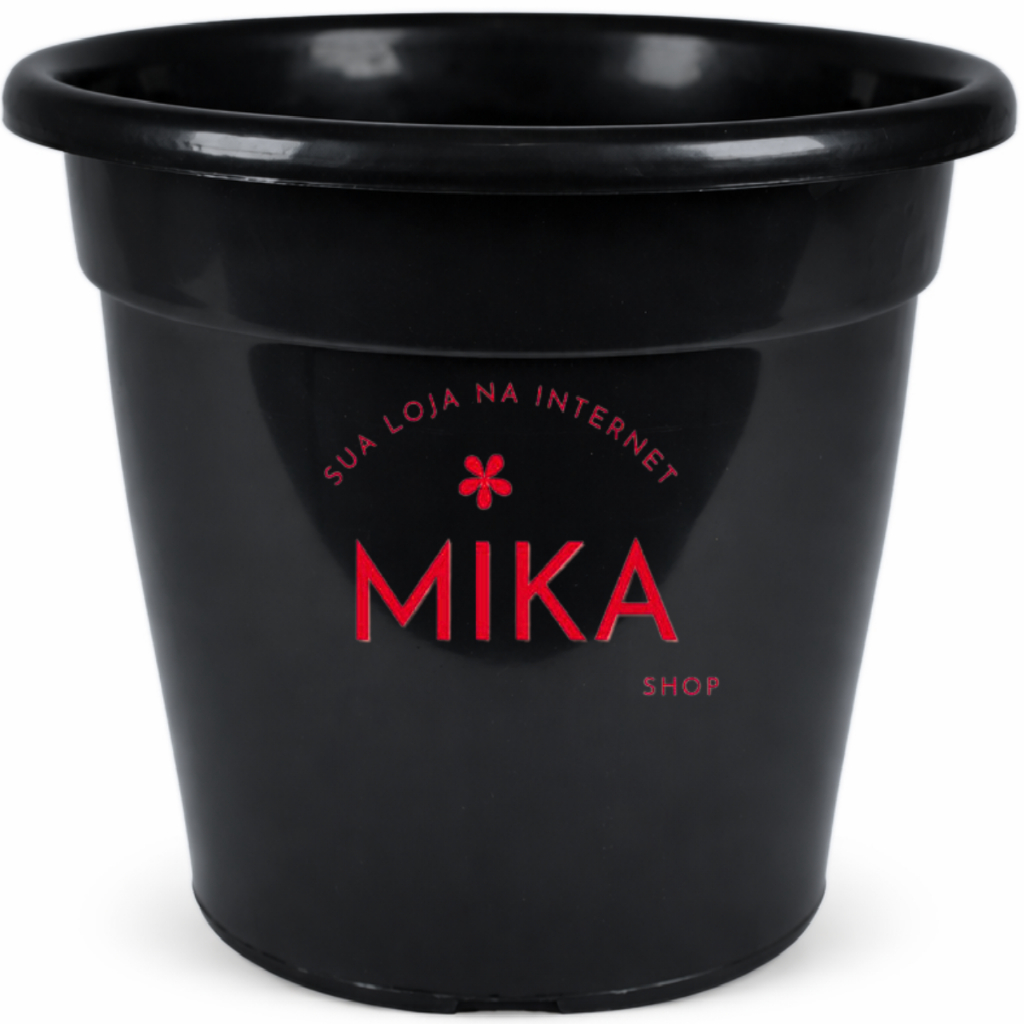 Kit até 5 Vasos Redondos Grande Preto 15 Litros Horta Planta Casa Jardim 2/3/4/5 em Oferta na Shopee