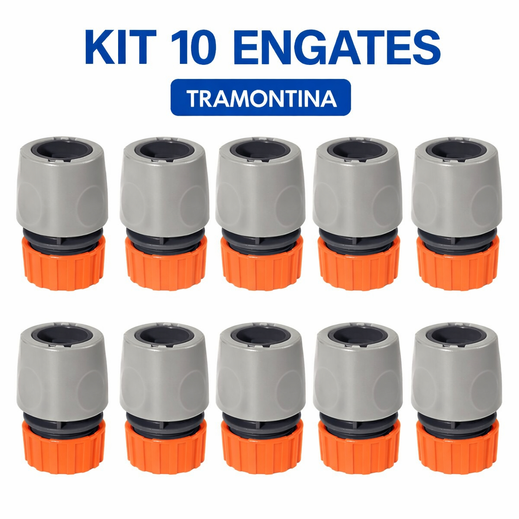 Engate Mangueira e Torneira Tramontina 1/2" | KIT até 10 unidades | – Conexão Click (Sem Macho)