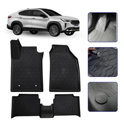 Jogo de Tapete Tipo Bandeja Para Fastback Com Borda Elevada Borracha Premium Kit Carro