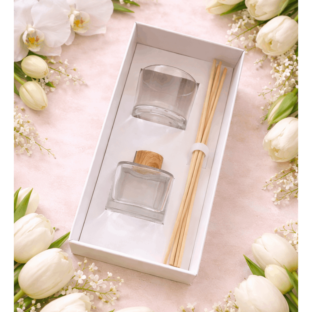 Caixa para 1 vela patê e 1 difusor de 100ml - SEM VIDRO em Oferta na Shopee