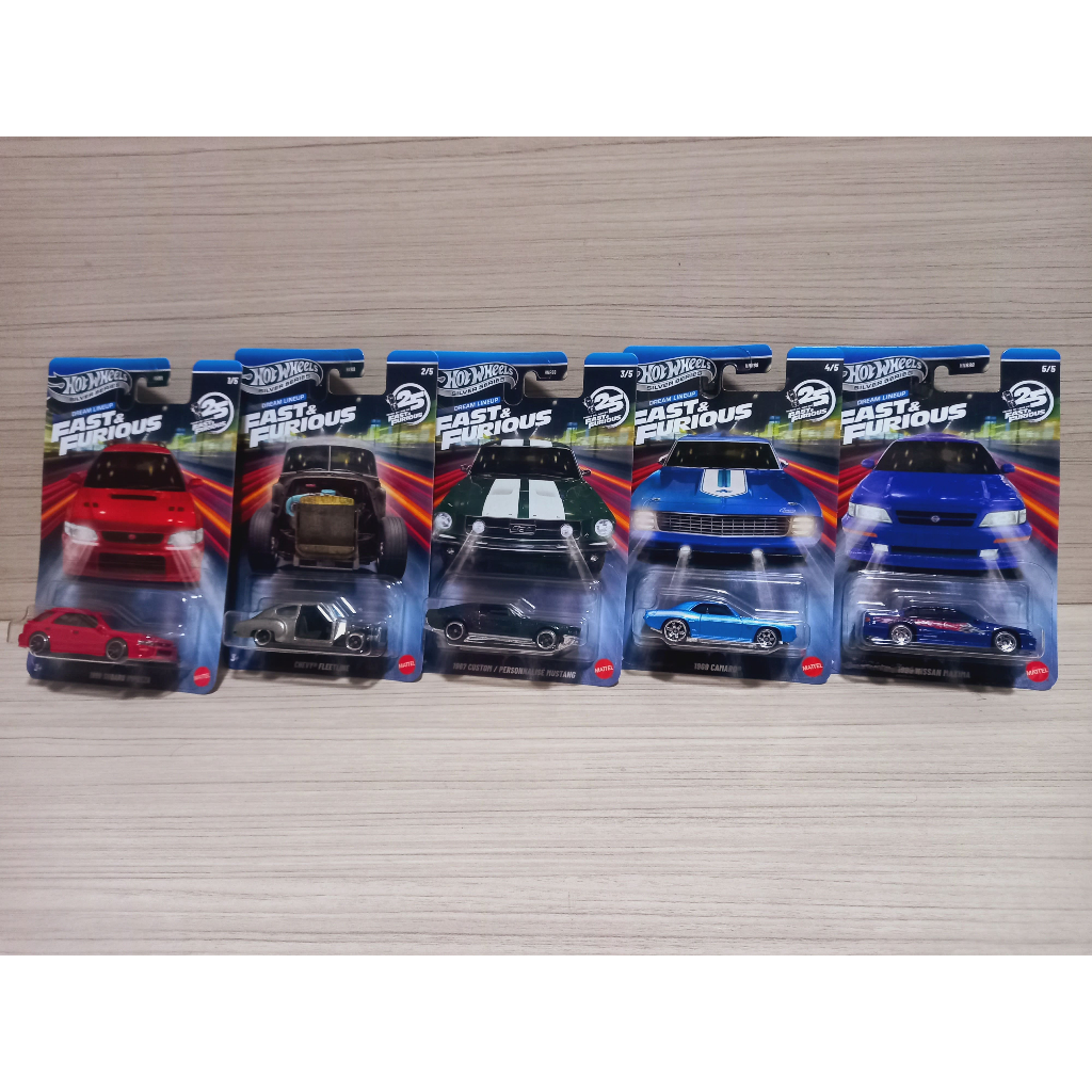 hot wheels fast & furious 25 anos básico #1 set completo mattel original