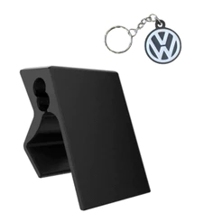 Suporte para Apoio Descanso Encosto de Braço Central Compatível com Vw Virtus Nivus Polo + chaveiro