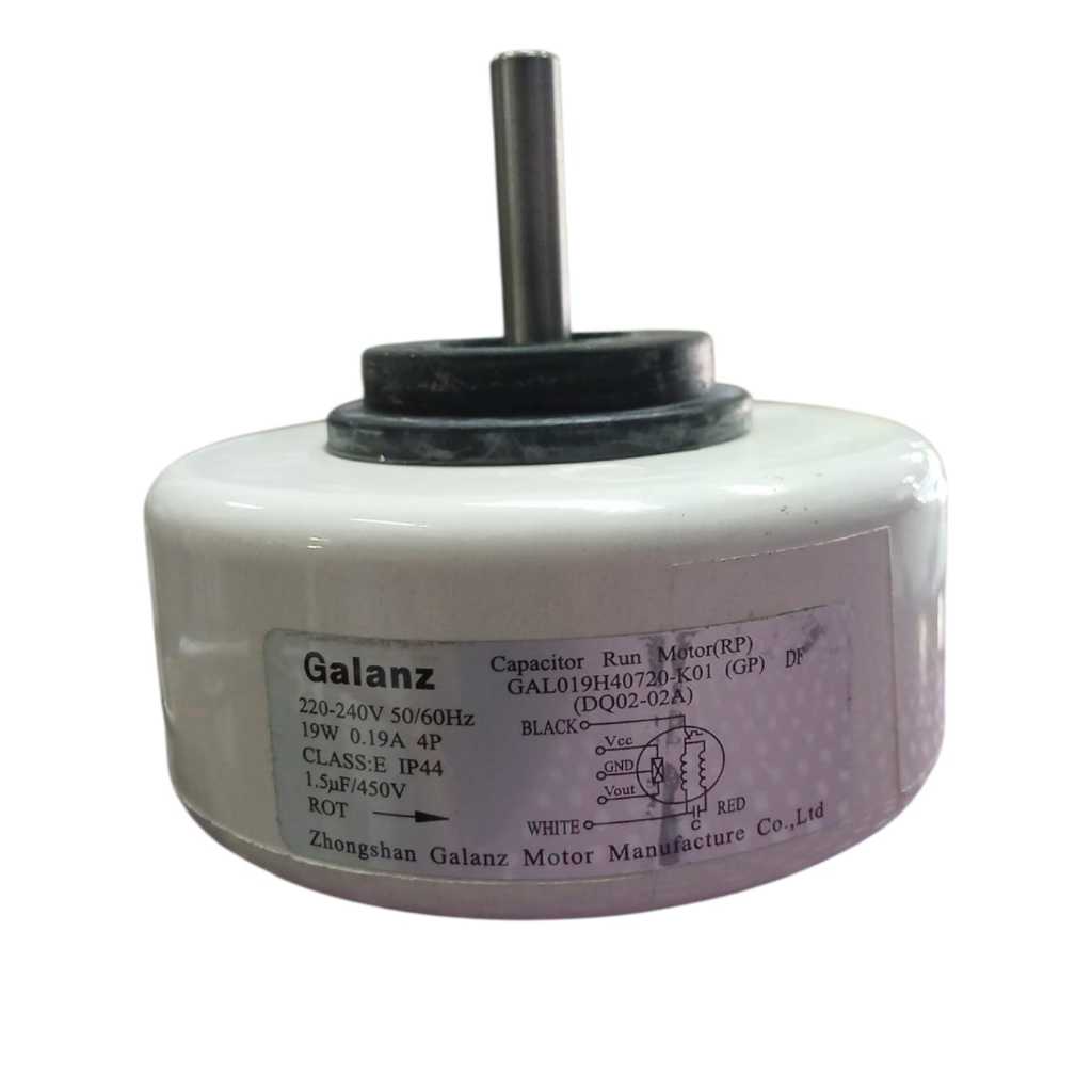 Motor Ventilador da Evaporadora Elgin 7/12000 Btus GAL019H40720-K01