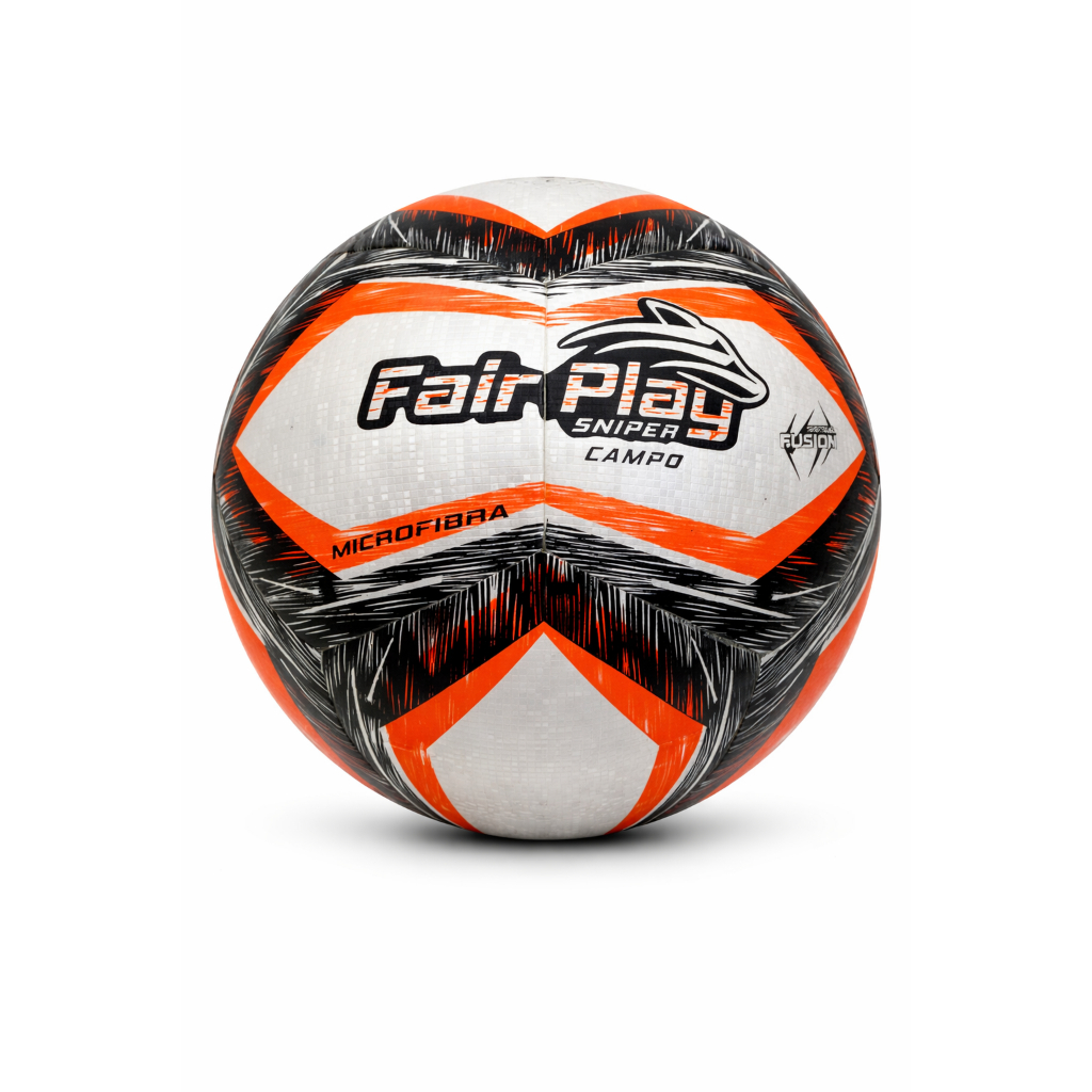 Bola de Futebol Campo Profissional FairPlay Sniper Microfibra Premium Alta Durabilidade