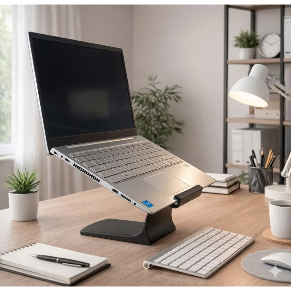 Suporte Para Notebook Laptop E Tablet Mesa Home Office Gamer Ergonômico Base Fixa Ventilada