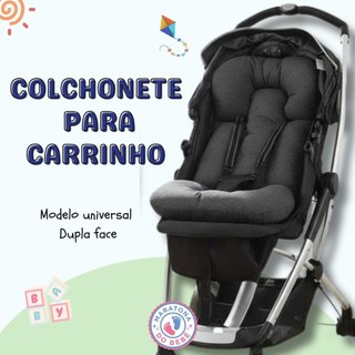 Colchonete Carrinho Bebe Dupla Face Algodão Estampado Menina Menino