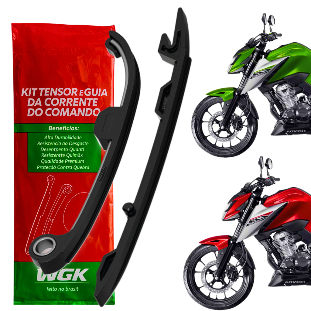 Kit Guia e Tensor Corrente Do Comando Cb 300F Twister Honda 2023 Em Diante - WGK