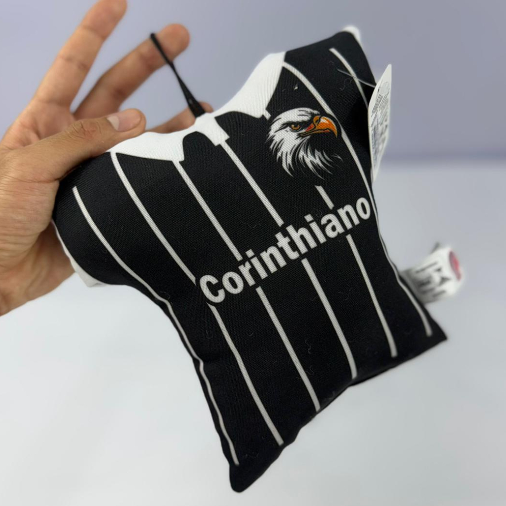 Almofada Corinthians Camisa Nº10 – Pelúcia Decorativa Torcedor Fiel