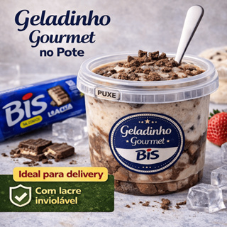 50 Potes Redondo com Lacre 220ml Bolo No Pote em Oferta na Shopee