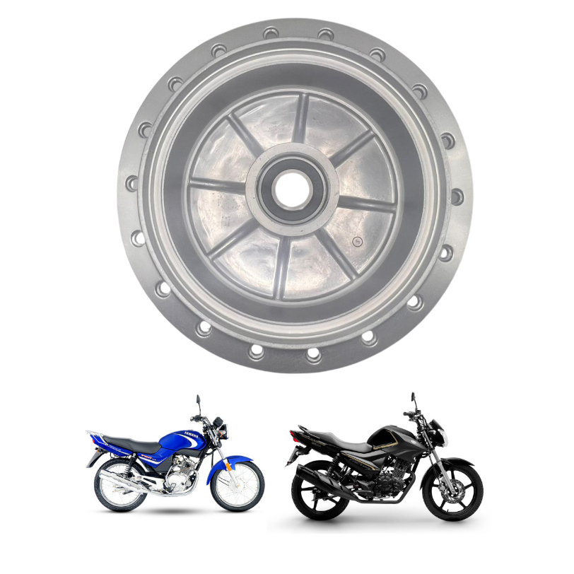 CUBO DA RODA TRASEIRO FREIO TAMBOR COMPLETO YBR 125 FACTOR 125 RD135