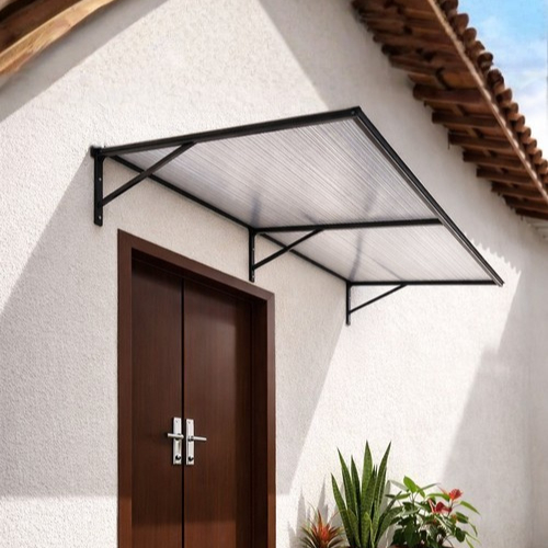 Toldo Policarbonato 100 a 200x50cm Alta Resistência, Proteção UV área externa portas e janelas em Oferta na Shopee