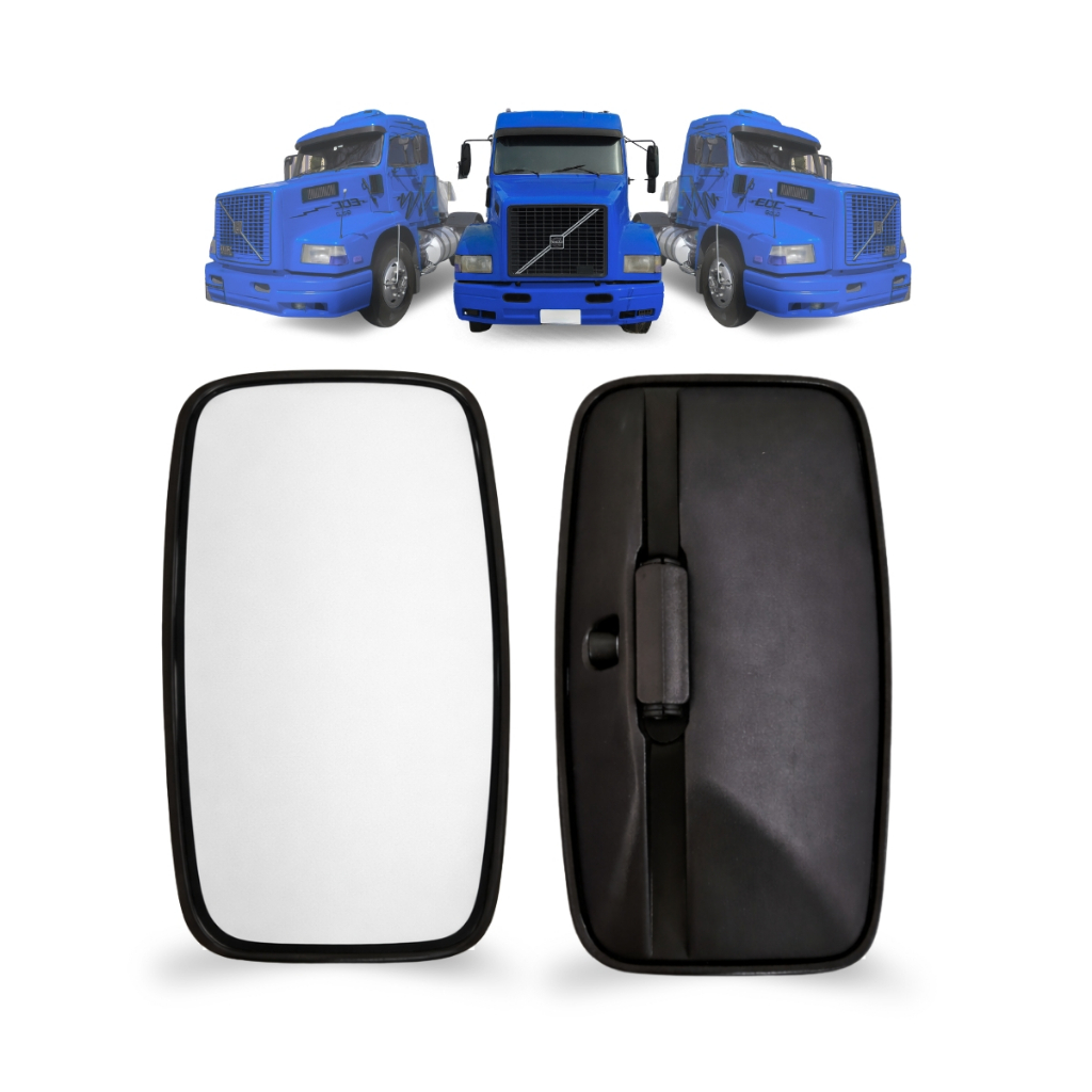 Espelho Retrovisor Plano 50x20 Para Caminhão Volvo Edc