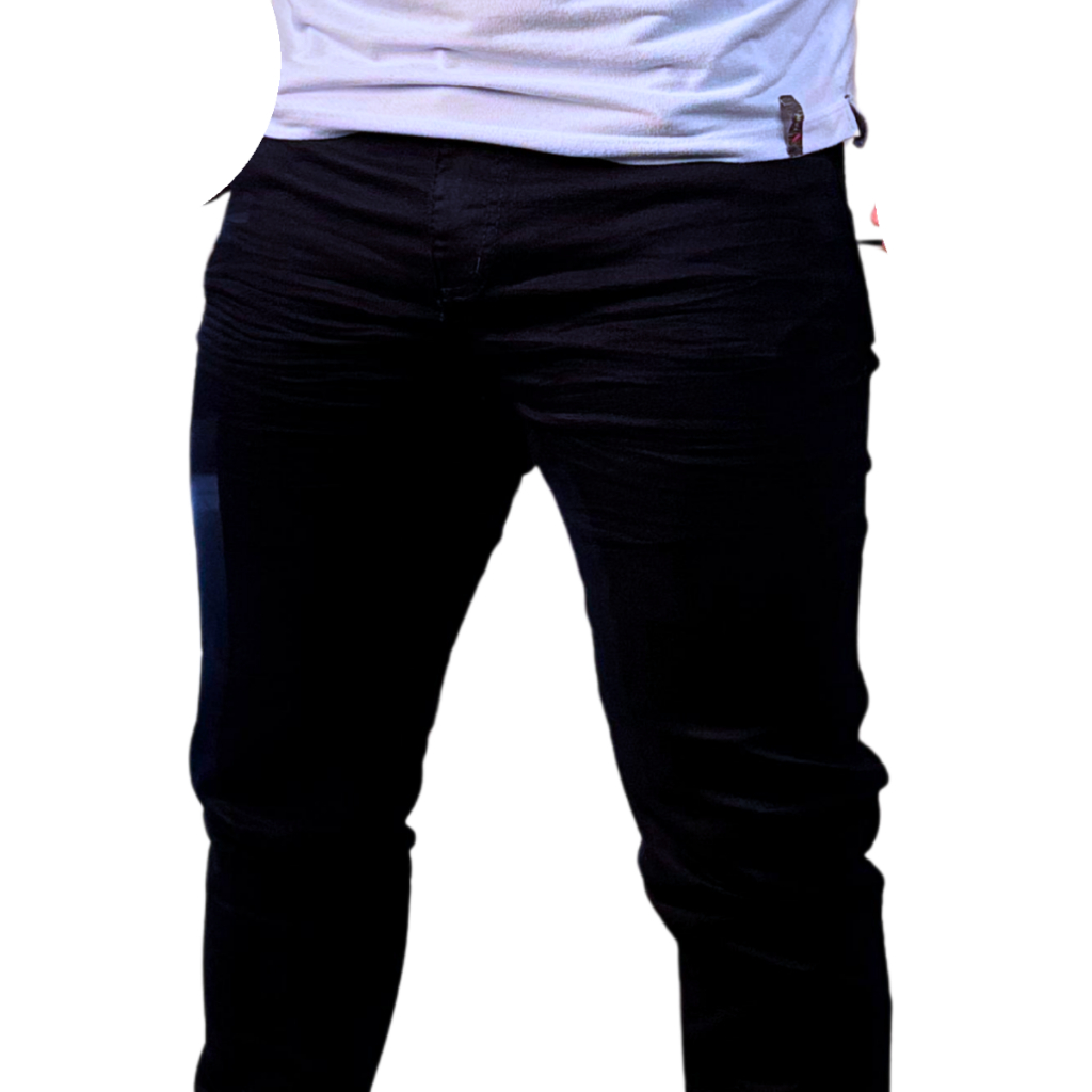 Calça Preta Masculina Slim Elastano Trabalho Casual Marca LIONS JEANS| Tamanho 36 a 56 Plus Size Dia dos Pais 