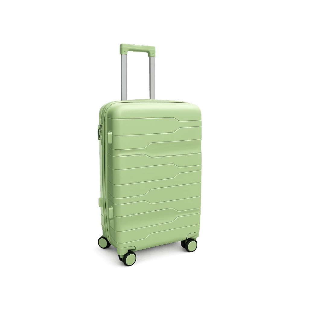 Mala De Viagem Média 23kg Polipropileno com Zíper Expansível, TSA e Rodinhas 360 Cores Variadas