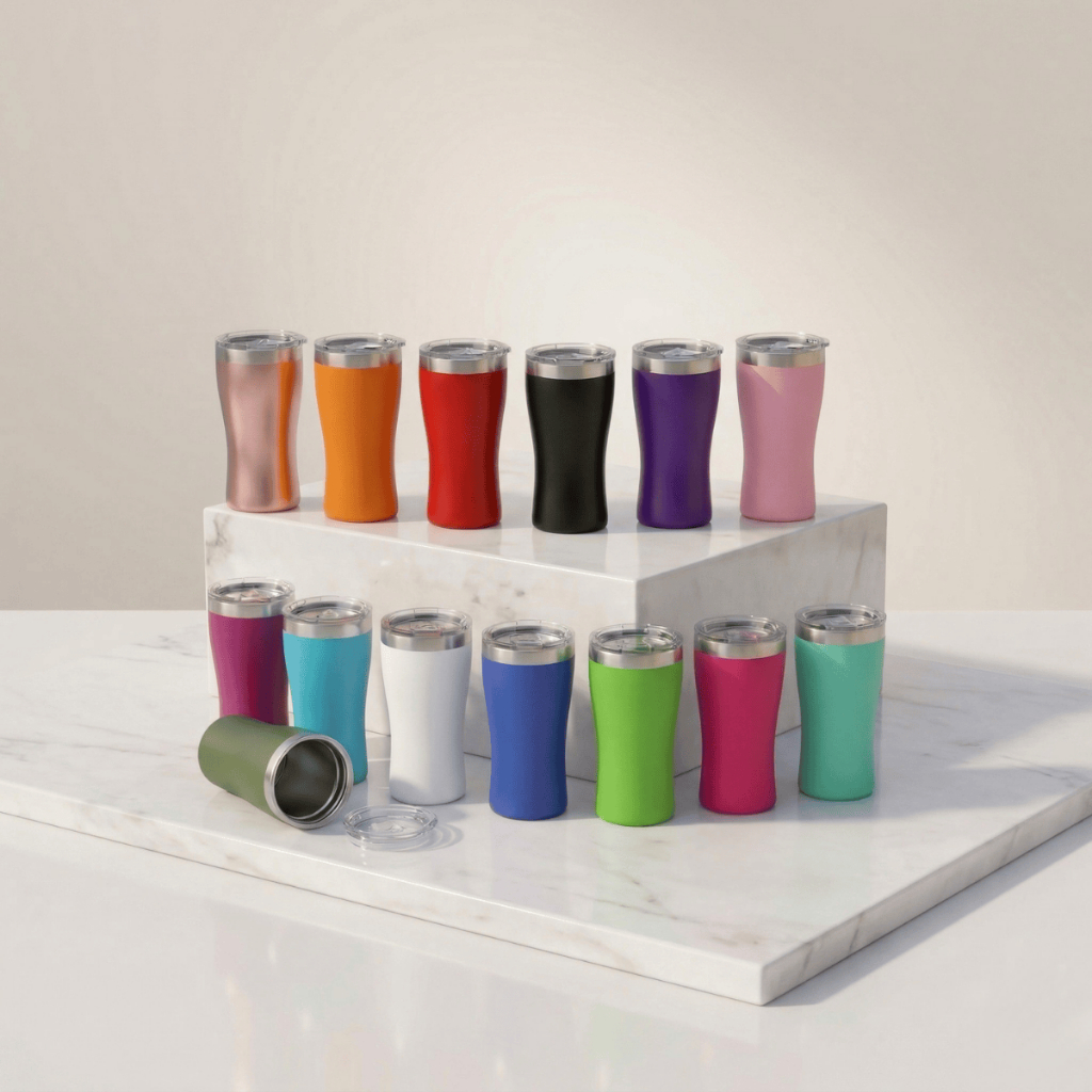 Copo Térmico Tulipa Inox 160ml Tampa Acrílica Bebida Quente Fria Café Expresso em Oferta na Shopee