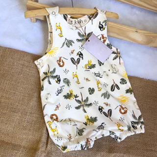 Macacão macaquinho curto romper estampado bebe menino menina algodao tecido leve unissex em Oferta na Shopee