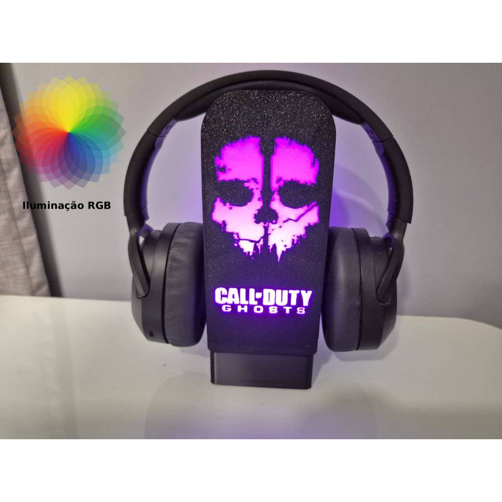 Suporte Fone de Ouvido e Headset Call of Duty Transição Colorida