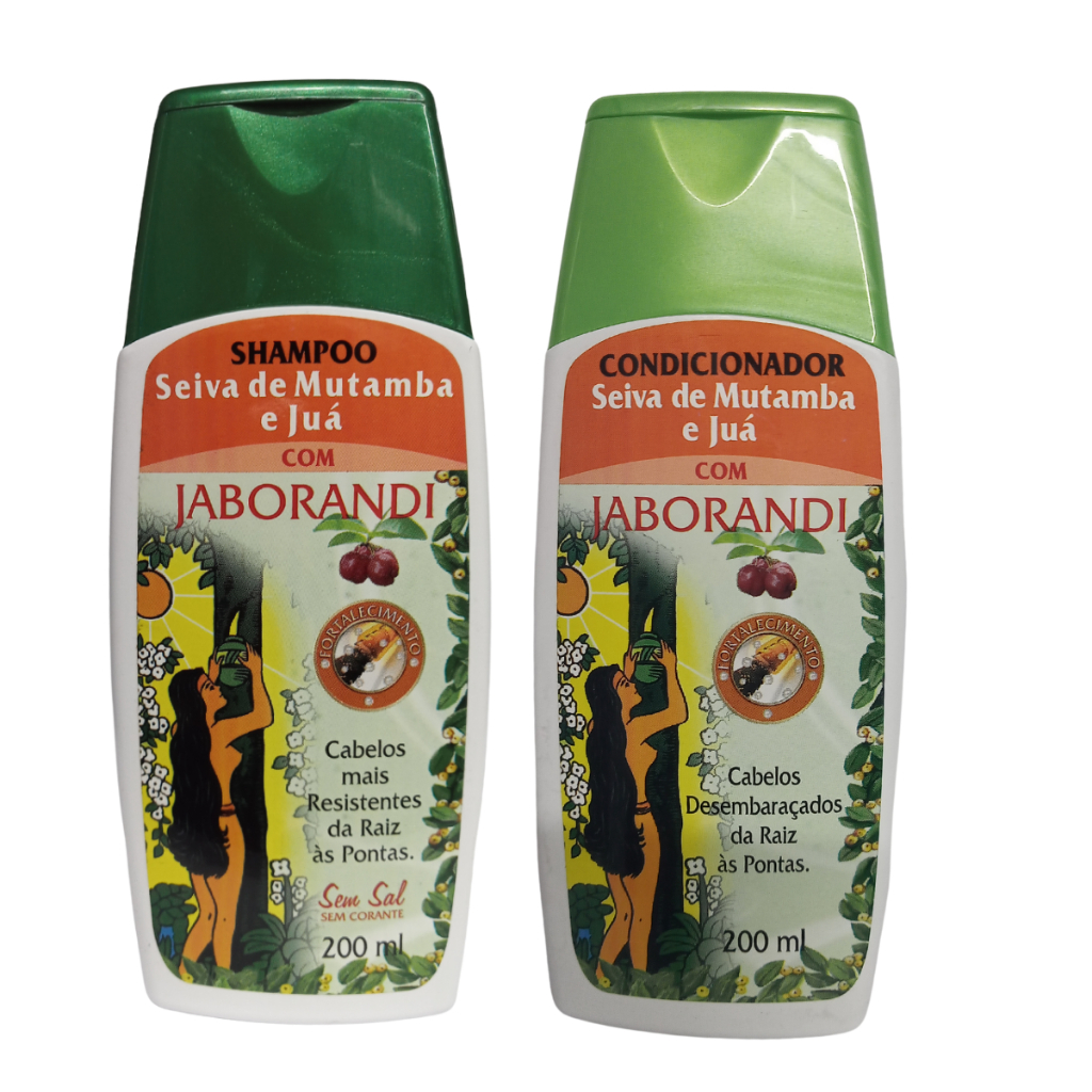 Shampoo Seiva De Mutamba 200 Ml E Condicionador Seiva De Mutamba 200 Ml Com Jaborandi