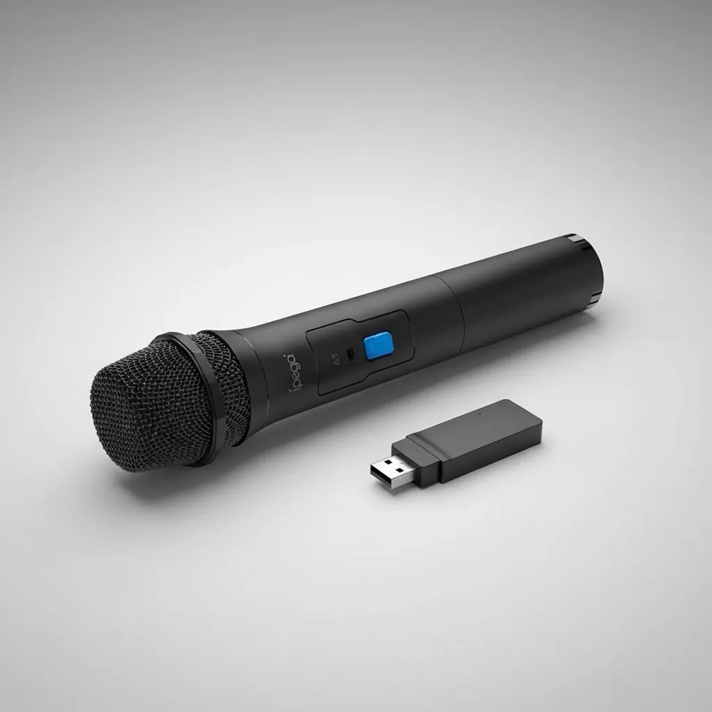 Microfone Sem Fio Uhf 3.5mm 6.35mm Karaoke Mic Com Receptor Usb