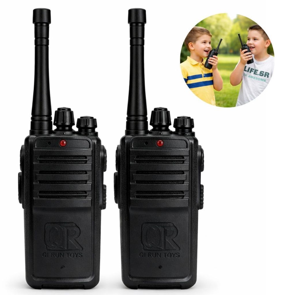 Kit 2 Walkie Talkie Infantil Brinquedo Rádio Comunicador Com Som