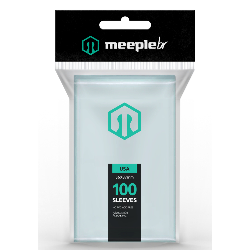 Sleeve Meeplebr - USA (56 x 87mm) 100 unidades