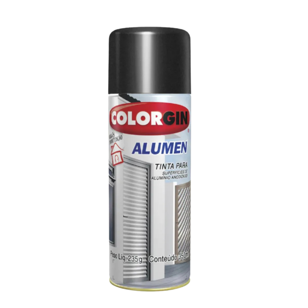 Alumen Colorgin Tinta Acrílica Aerosol de Secagem Rápida 350 ml