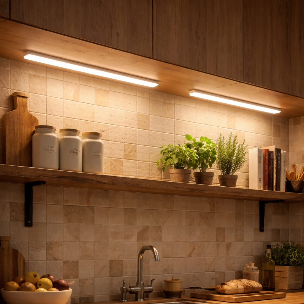 Kit 2 Luminária Bastão Led Sem Fio USB Recarregável Para Parede E Teto