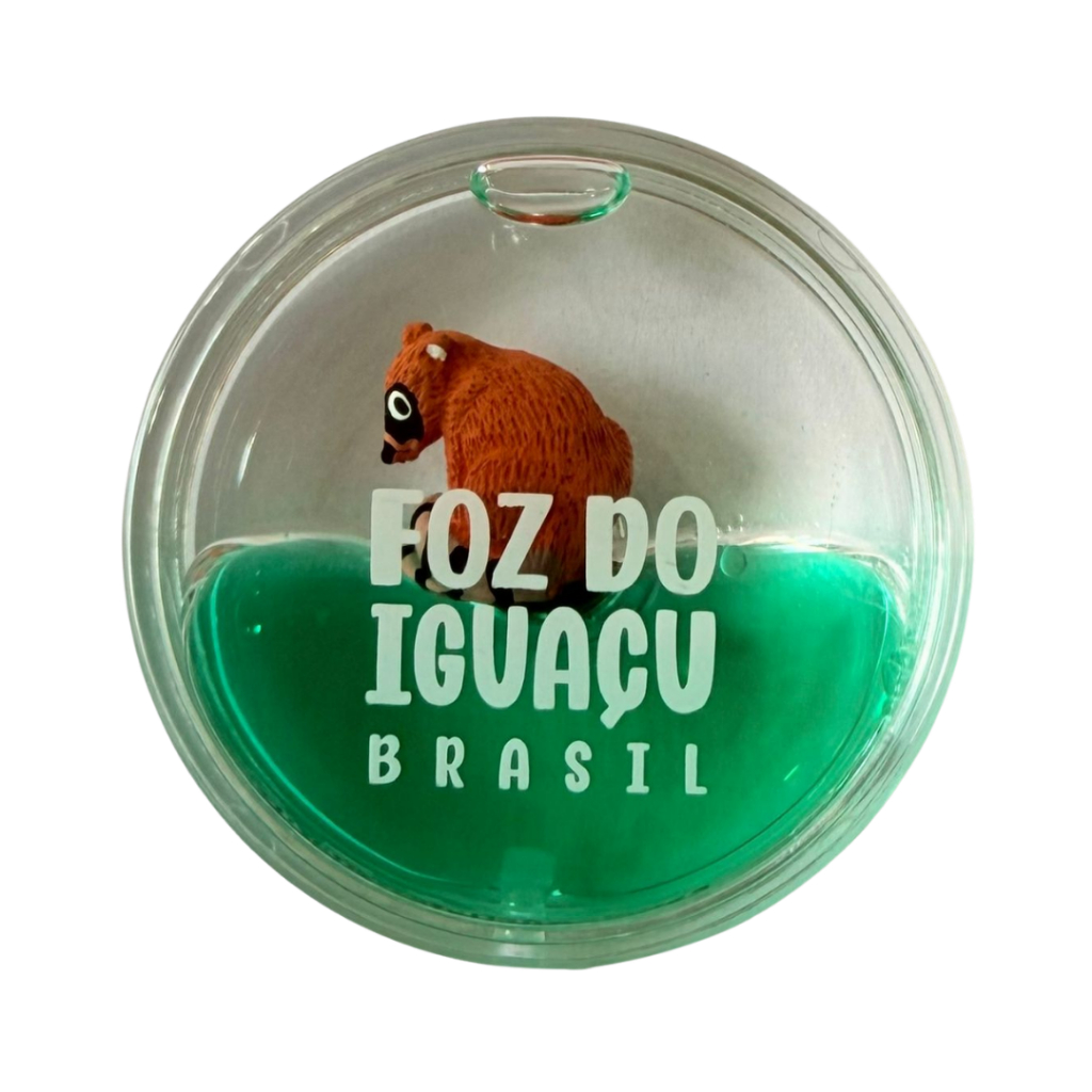 Ímã Foz do Iguaçu PR Quati - Ímã de Geladeira em Gel