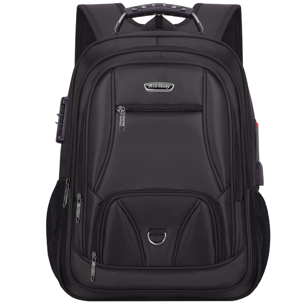 Mochila Masculina Grande Antifurto Impermeável com USB, Cadeado e Cabo de Aço para Notebook, Viagem e Trabalho