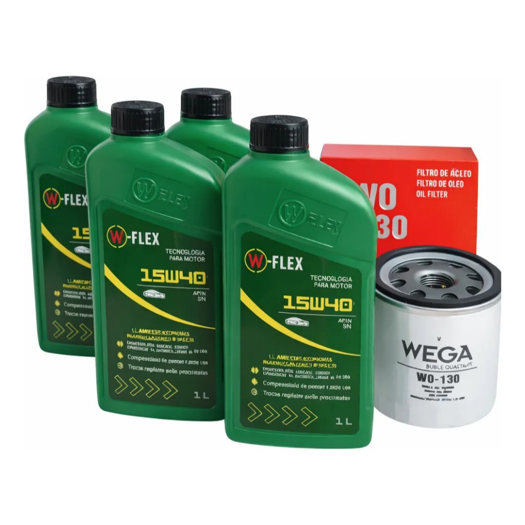 Kit Troca De Óleo Gm Corsa 1.0 1.4 1.6 G1 W-flex 15w40