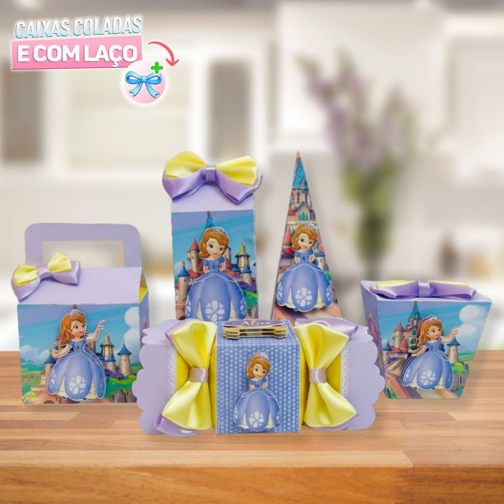 Kit Festa PRINCESA SOFIA | LEMBRANCINHA PERSONALIZADA | CAIXAS DE ANIVERSÁRIO | TODOS OS TEMAS