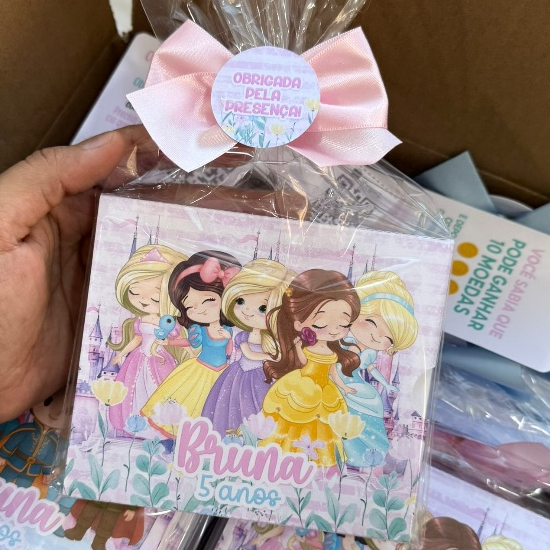 KIT MASSINHA Personalizado Princesa Baby | Lembrancinha Festa Infantil | Com Cortadores  | Princesa Cute