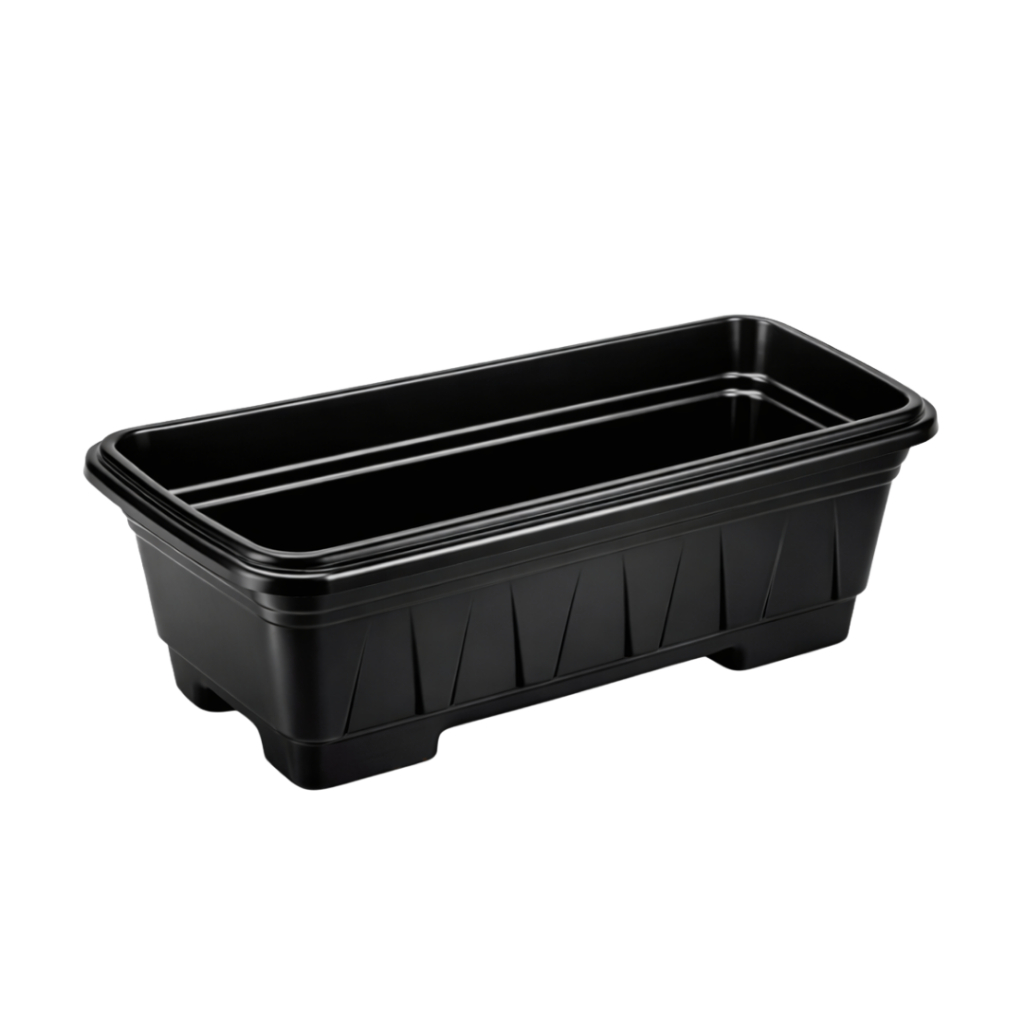 kit 6 Und Vaso Floreira Jardineira Preta 4 Litros Horta Mudas Cacto suculentas ervas