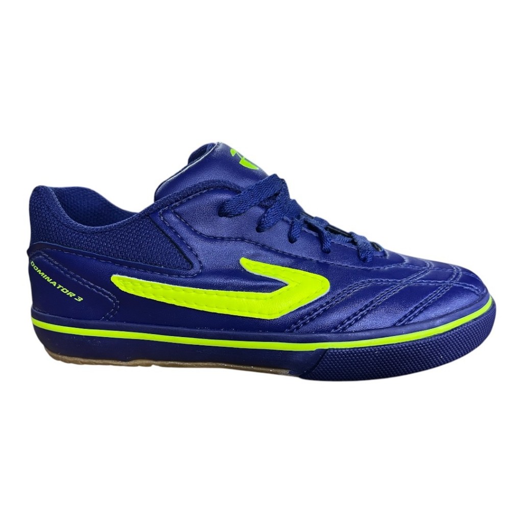 Tênis Chuteira Futsal Infantil Topper Dominator 3 Jr futsal indoor escola uniforme classico futebol