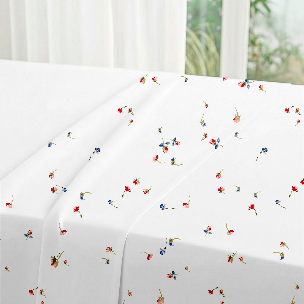 Lençol Solteirão/Viúvo Avulso de Cima Bainha Estampado Percal 180 Fios
