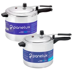 Kit de Panelas de Pressão 7 e 10 Lts Panelux Classic Polida