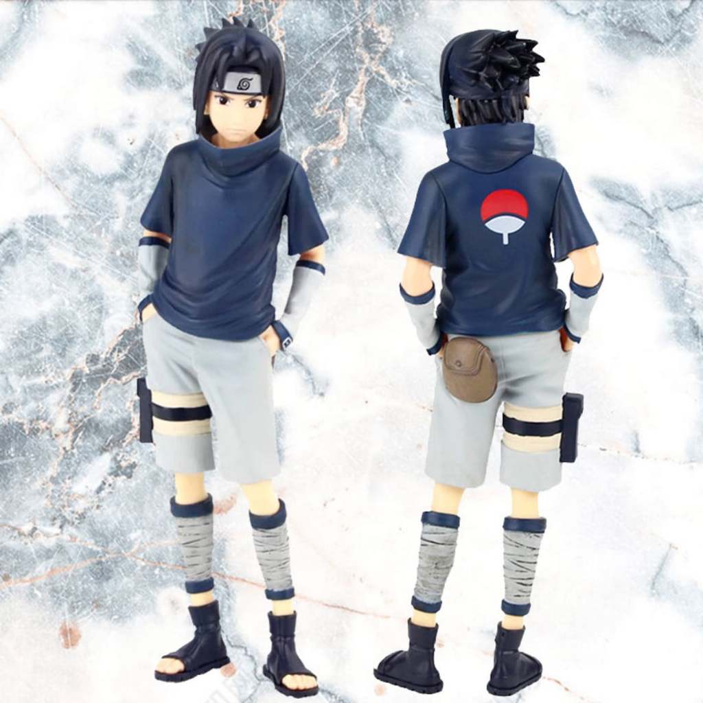 Action Figure Sasuke Uchiha 24 cm Naruto Clássico Boneco Colecionável Anime Manga