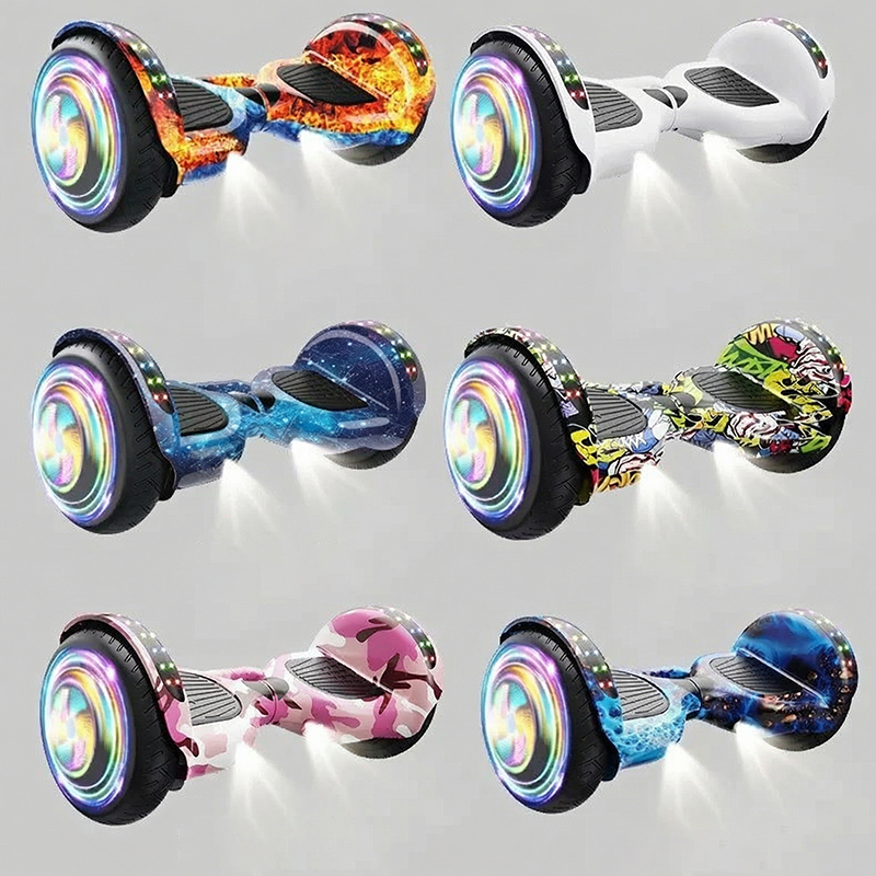 【Versão Atualizada】Skate Elétrico 6.5" - Hoverboard Infantil com Caixa de Som Bluetooth e Bateria Longa Duração