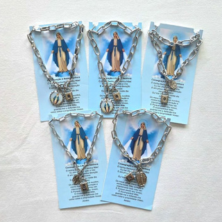 Pulseira Consagração Nossa Senhora das Graças Inox + Oração — Medalha Milagrosa | Presente Religioso em Oferta na Shopee
