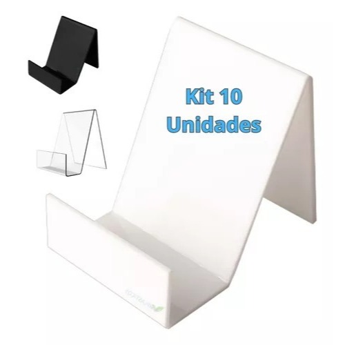 Suporte Smartphone Celular Acrílico Comércio Vitrine Loja 10 Unidade
