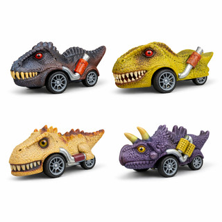 Carrinho Dino Fricção Infantil Dinossauro Plástico Brinquedo Criança